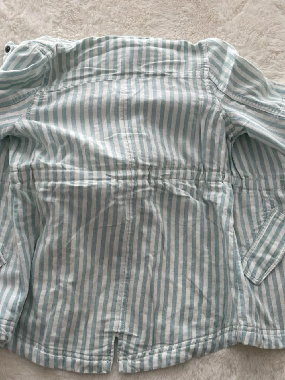 SALE! NWT GAP Kids Hooded Jacket Light Blue Stripes Size 5T